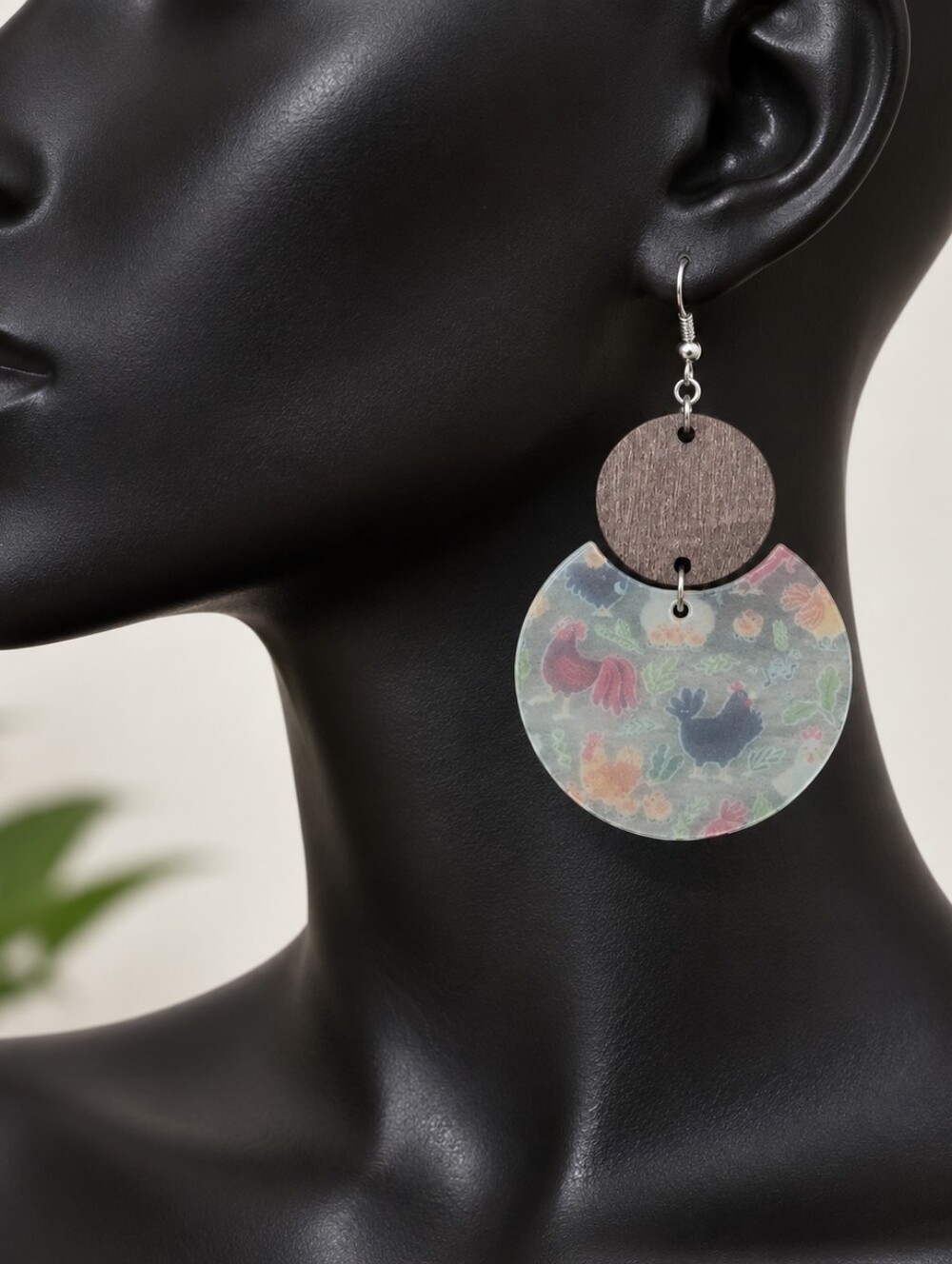 Chicken Dangle Earrings